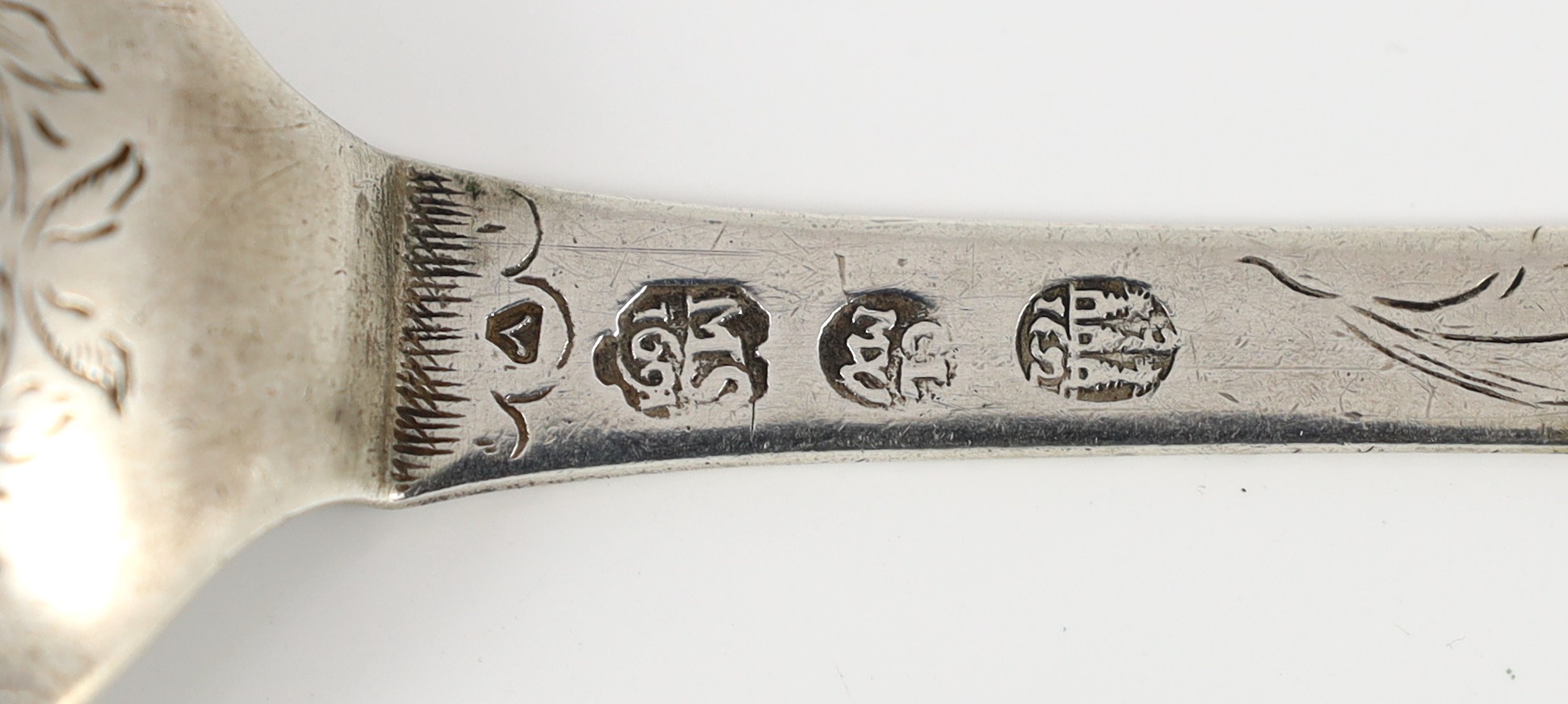 A late 17th century Danish silver spoon